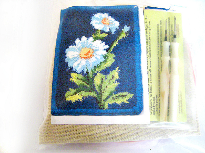 Набір для рукоділля (техніка килимової вишивки) 2 голки «Ромашки» Івано-Франківськ - фото 1