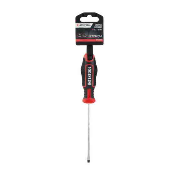Отвертка шлицевая, SL4,0×100 мм, S2, STORM INTERTOOL VT-3403 Киев