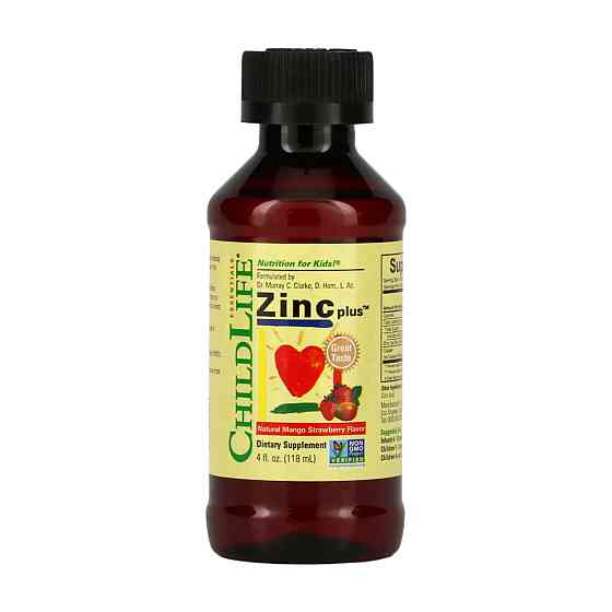 Цинк Child Life Zinc Plus Liquid 118ml манго клубника Киев