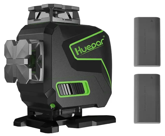Лазерный уровень Huepar S04CG комплект №5: цвет лазера зеленый, кейс (481014) Киев