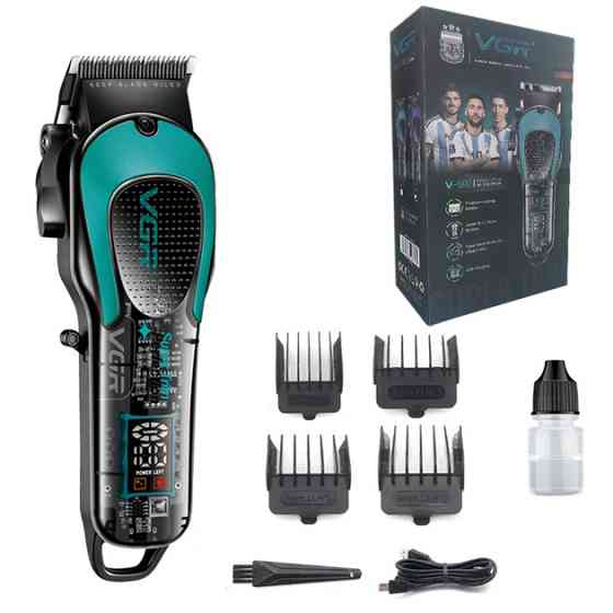 Акумуляторна машинка для стрижки VGR V-692 GREEN HF-59 Львів