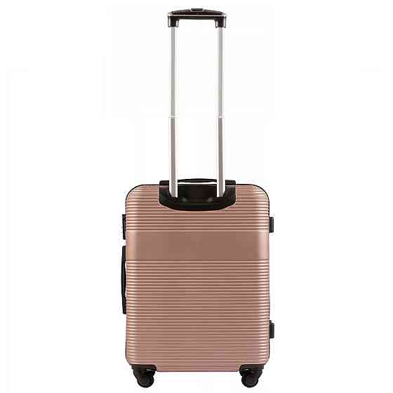 Валіза пластикова WINGS 5398 мала 55 см золотисто-рожева Київ