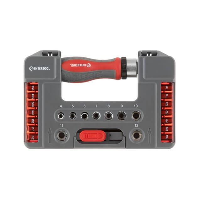 Реверсивна викрутка INTERTOOL 38 од, STORM - якісна викрутка з насадками для будь-яких завдань Львів - фото 8