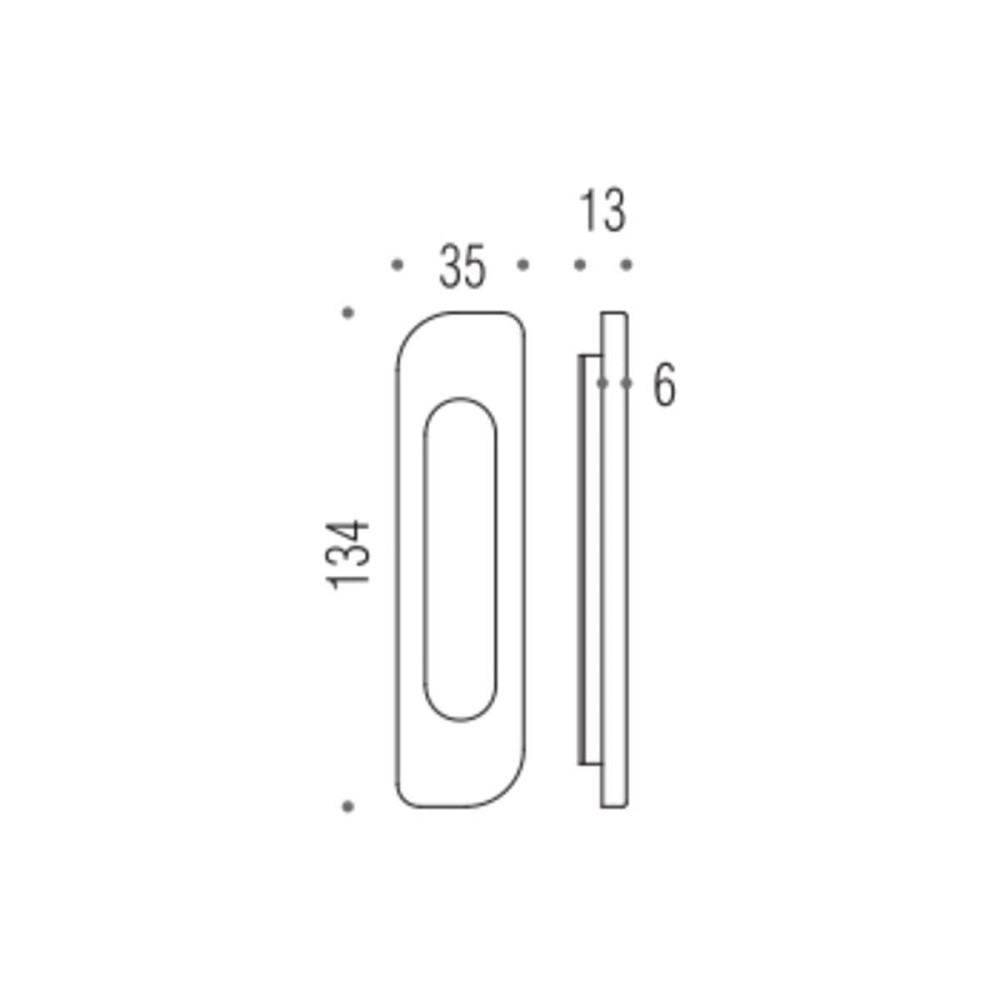 Ручка Colombo CD311 мат.хром на розсувн. двері Київ - фото 2