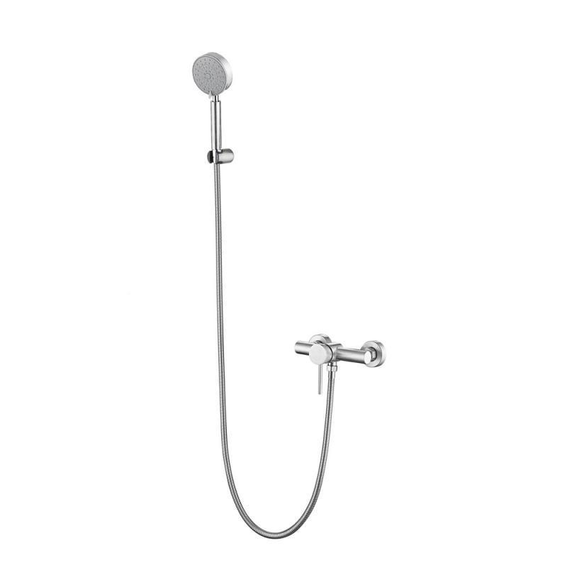 Змішувач для душу Lidz Aria 09O-SES з душовим гарнітуром LD049AR43361, сатин Київ - фото 3