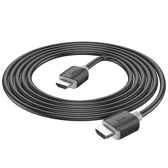 Кабель HOCO US08 HDTV 2.0 male-to-male 4K HD data cable(L=2M) Black (6931474799395 ) Київ