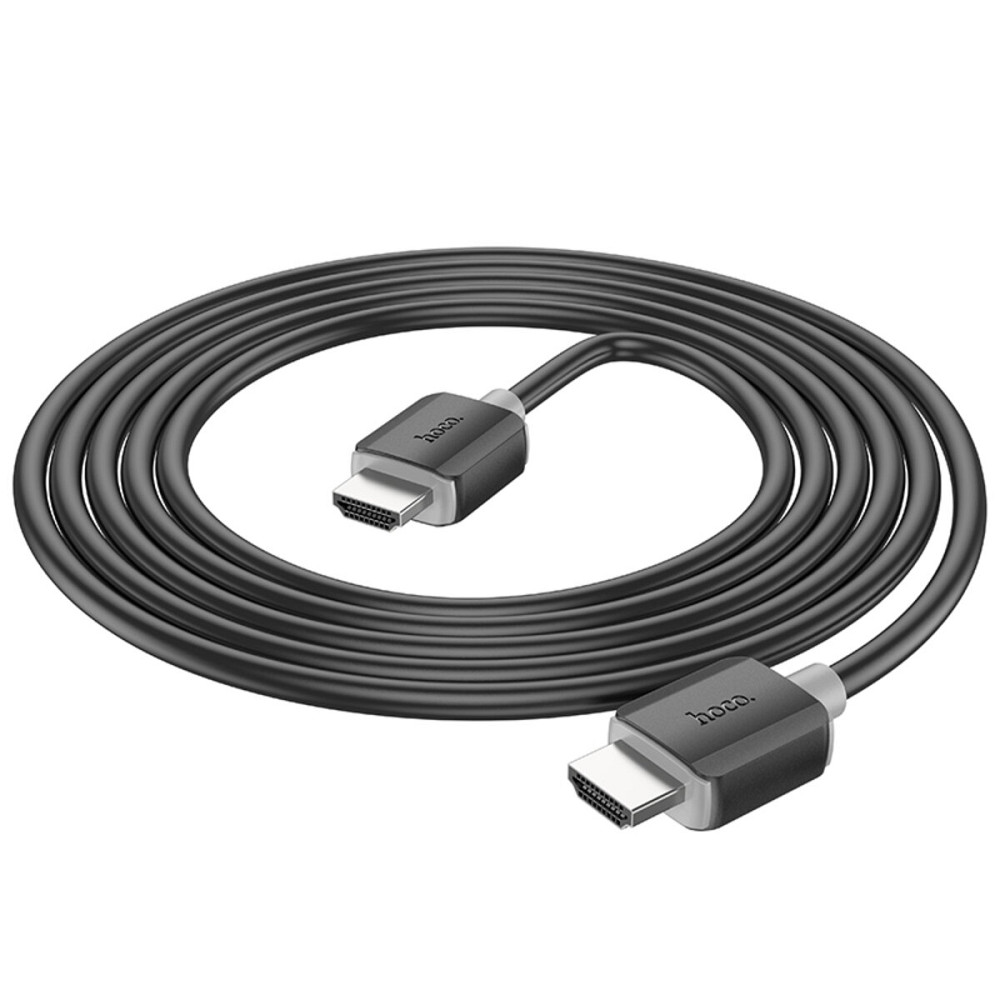 Кабель HOCO US08 HDTV 2.0 male-to-male 4K HD data cable(L=2M) Black (6931474799395 ) Київ - фото 5