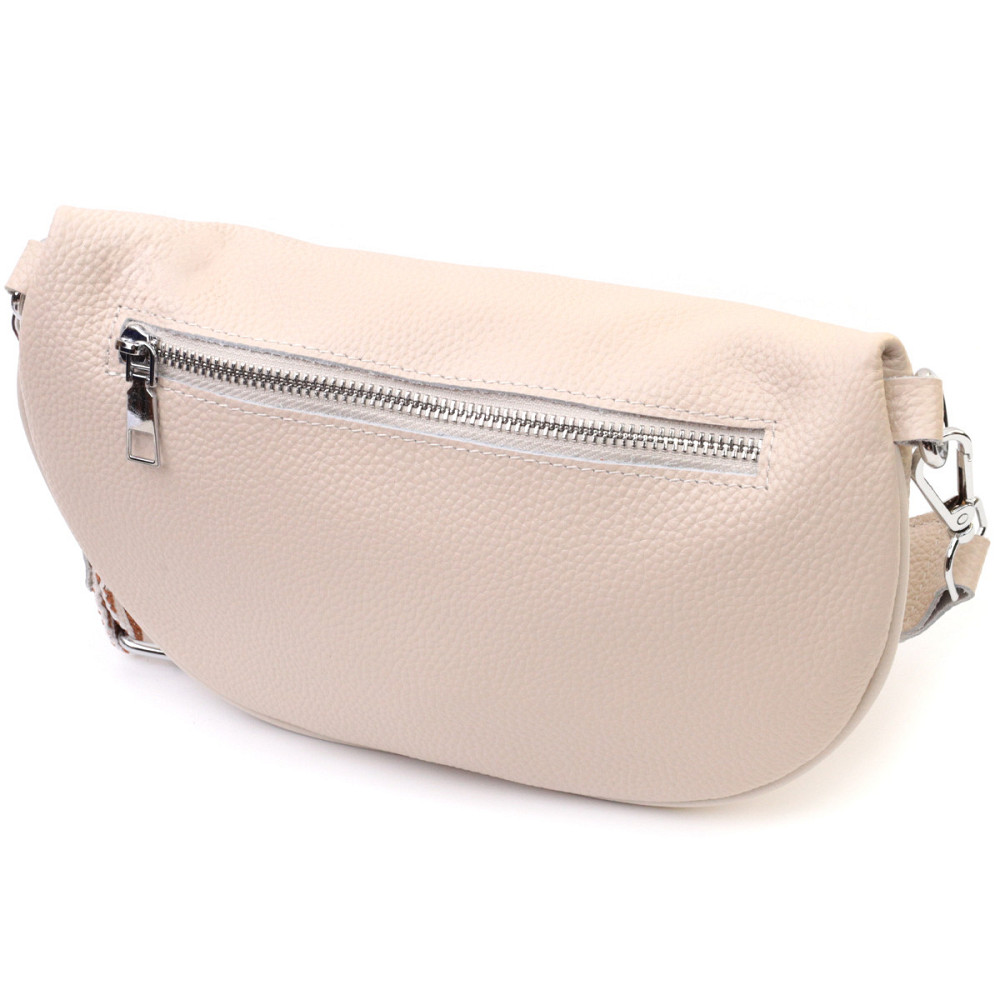 Кожаная сумка для женщин через плечо с мини кошельком Vintage 22664 Белая Киев - изображение 2