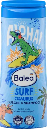 Balea Kinder Duschgel & Shampoo 2in1 Surfosaurus 300 ml  Балеа Дитячий гель для душу та шампунь 2в1 Київ