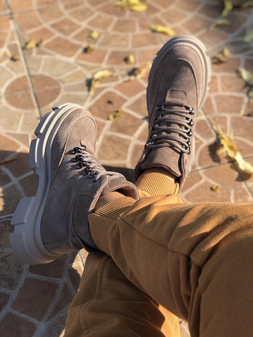 Женские черевики M.KRAFT капучино замша натуральная высота 13 см подошва 3 см размеры 36р.40р.4 Коломыя - изображение 5