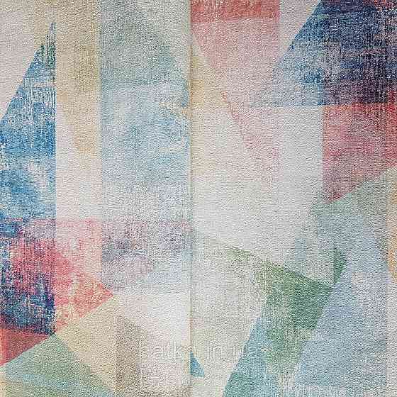 Шпалери вінілові на флізелін Rasch Linares 0.53х10 геометрія абстракція фігури червоні сині жовті 617979 Київ