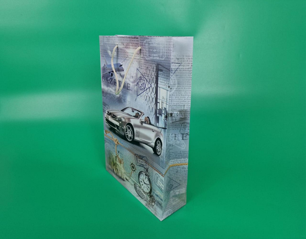 Большой бумажный пакет вертикальный  25/37/8(артBV-065) (12 шт) Харьков - изображение 1