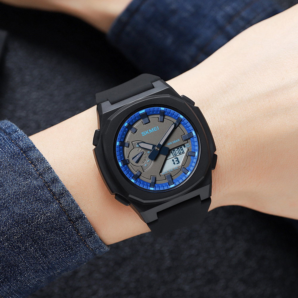 Skmei 2091BKBUWT Black-Blue-White SALE SBR Киев - изображение 3