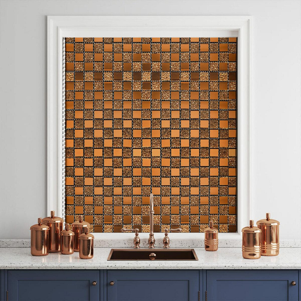 Мозаика из декоративного стекла 298х298х4,5мм Оранж SW-00002360 Киев - изображение 5