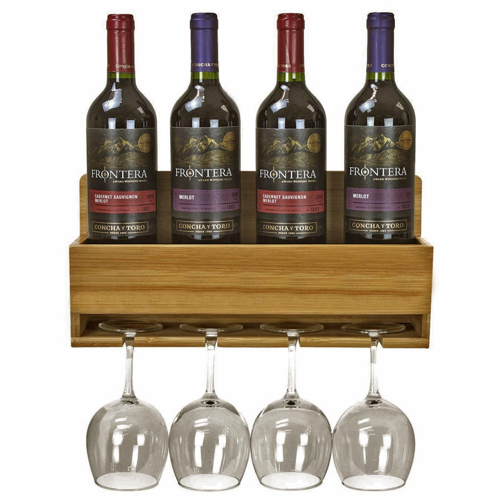 Настенная винная полка 