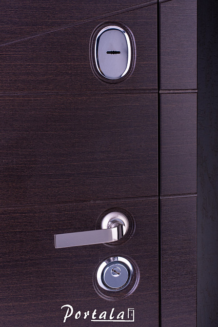 Двери квартирные, серия Премиум, модель Диагональ2, гнутый профиль, коробка 150 мм, полотно 105мм,  KALE257 850 Киев - изображение 2