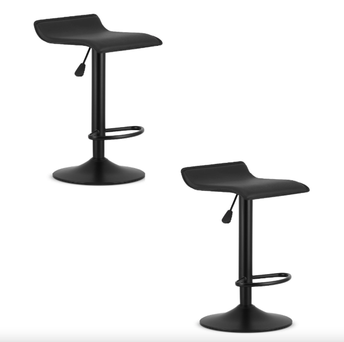 Барний стілець Leobert Fort екошкіра чорна основа Київ - фото 2