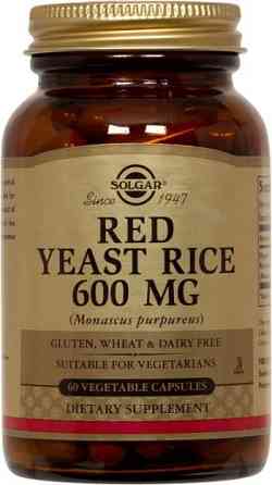 Красный дрожжевой рис (Red Yeast Rice), Solgar, 600 мг 60 капсул Киев