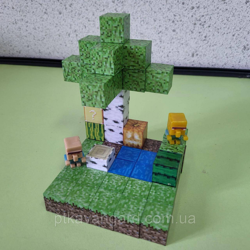 Конструктор магнітний майнкрафт 48 кубики магнітні блоки Dream World LZCK 005 Хмельницький - фото 3