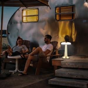 Настольная лампа LED сенсорная беспроводная аккумулятор 2600 мАч, 3 режима, золотая, для стола, офиса, спальни Киев - изображение 6