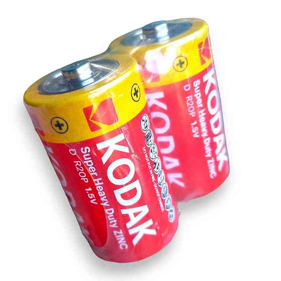 Батарейка KODAK R20 D 1.5V — сольова велика пальчикова батарейка для техніки, 1 штука Харків