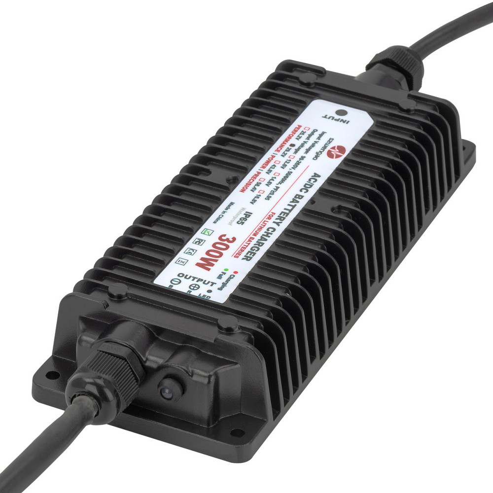 Зарядка вологозахищена, без вентилятора, на радіаторі, з 265 В на DC29.2 В 10 A літій-ферум WENGAO Київ - фото 1