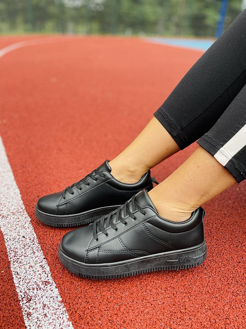 Fashion Кеди жіночі FASHION 139-139 чорні (весна-осінь, еко-шкіра) (4752) Коломыя - изображение 4