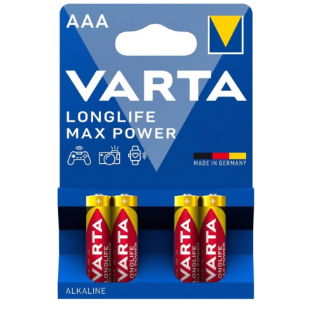 Батарейка лужна ААА/LR03 (бл-4шт) VARTA Longlife Max Power Житомир