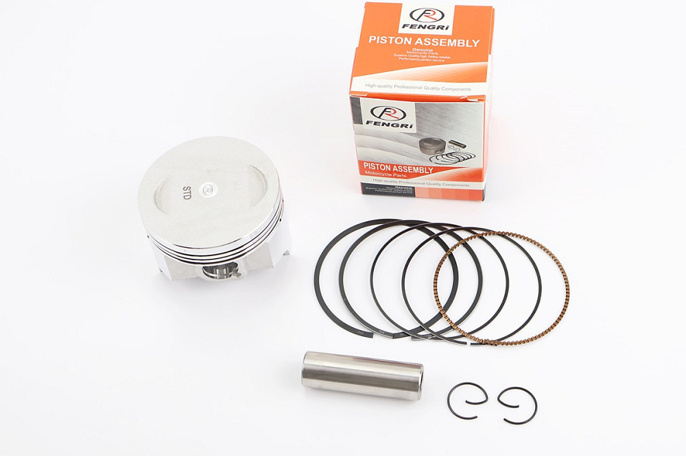 Поршень к-кт CB/CG250cc 69,0мм STD (висота 49,0мм; палець 17мм) Бершадь - изображение 1