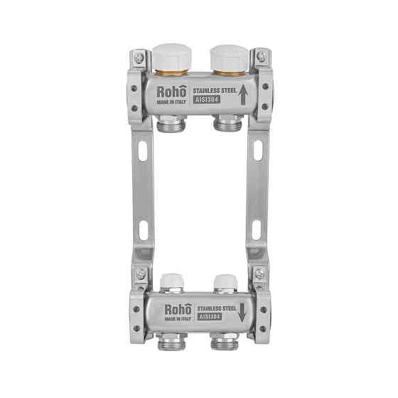 Колектор з термостатичними та запірними клапанами Roho R805-02M - 1"x 2 вихід (RO1072) ( 13203 ) Харків