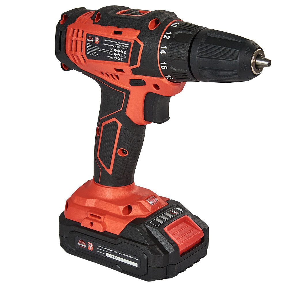 Дриль-шурупокрут акумуляторний Vitals Master AU 1825 Kit SmartLine+ Харків - фото 8
