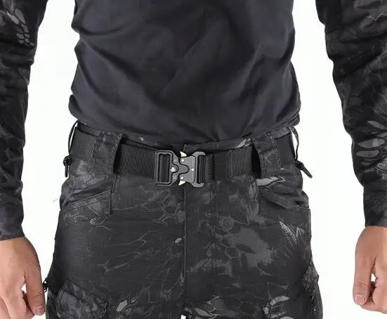 Ремінь тактичний військовий Assault Belt з пряжкою Кобра чорний Коломия - фото 3