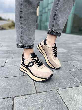 Phany Кросівки жіночі PHANY P0409147 капучіно (весна-осінь, шкіра+замша натуральна) (5003) Коломия