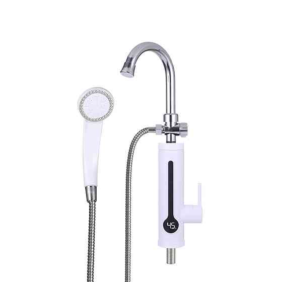 Проточный водонагреватель WEZER SDR-B18TR с душевой лейкой,белый Киев