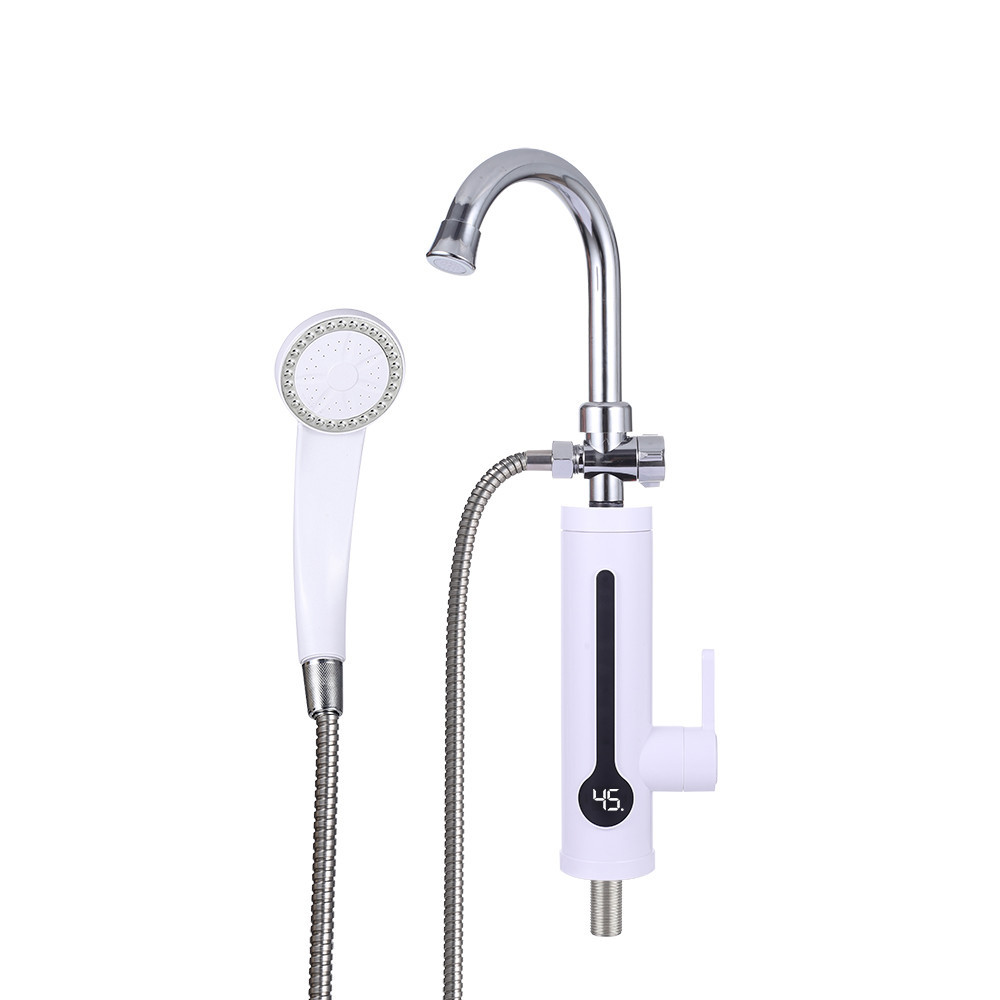 Проточный водонагреватель WEZER SDR-B18TR с душевой лейкой,белый Киев - изображение 1