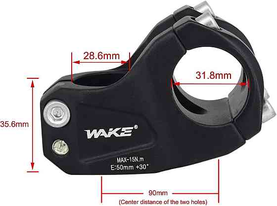 Велосипедный вынос руля короткий с наклоном 30°, алюминиевый для BMX MTB шоссейных горных даунхилл велосипедов Киев