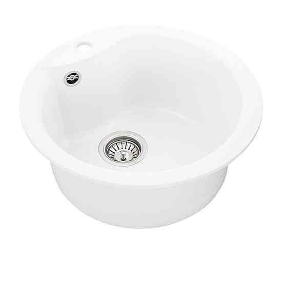 VALESO Гранітна мийка для кухні VALESO TURAS 480 матова Білосніжна Київ