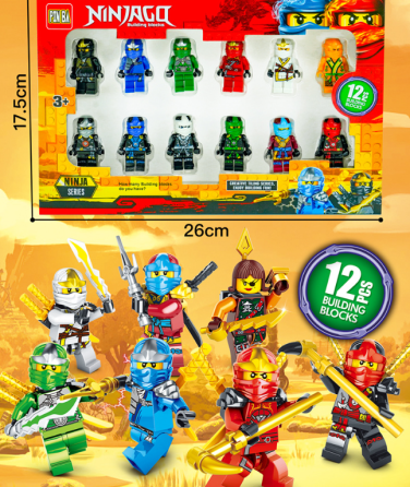 Набір фігурок лего Ніндзяго 12 шт герої, фігурки персонажі Ninjago Heroes ( 25358 ) Харків