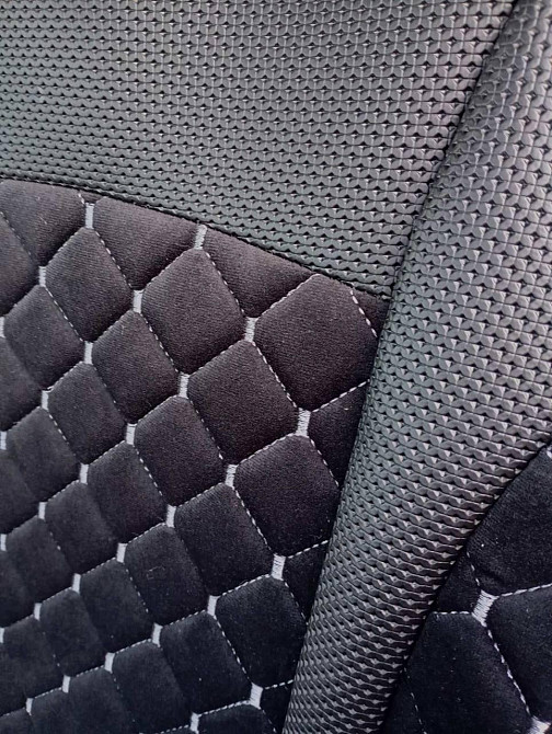 Чехлы-накидки передние из перфорированной экокожи, комплект 2 шт. Киев - изображение 2