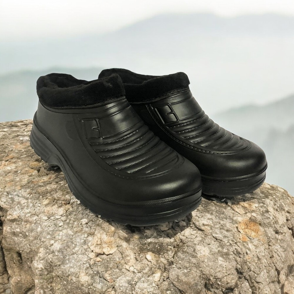 Резиновые утепленные сапоги мужские короткие, Удобная мужская обувь легкая, Меховые бурки OD-58 Львов - изображение 1