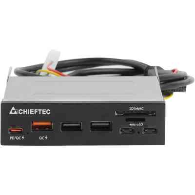 Считыватель флеш-карт Chieftec 3.5" 2xUSB3.2/2xType-C/1xPD3.0/1xQC3.0 USB (CRD-908H) Винница
