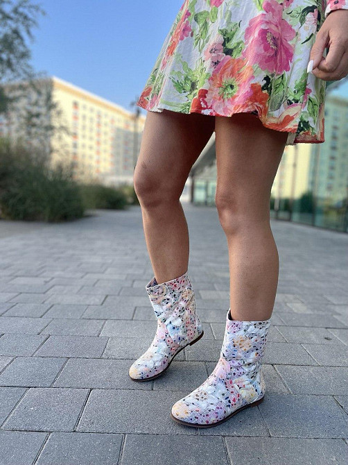 Nivelle Жіночі черевики NIVELLE примула біла шкіра натуральна висота 21см обхват 32-34см устілк Коломыя - изображение 2