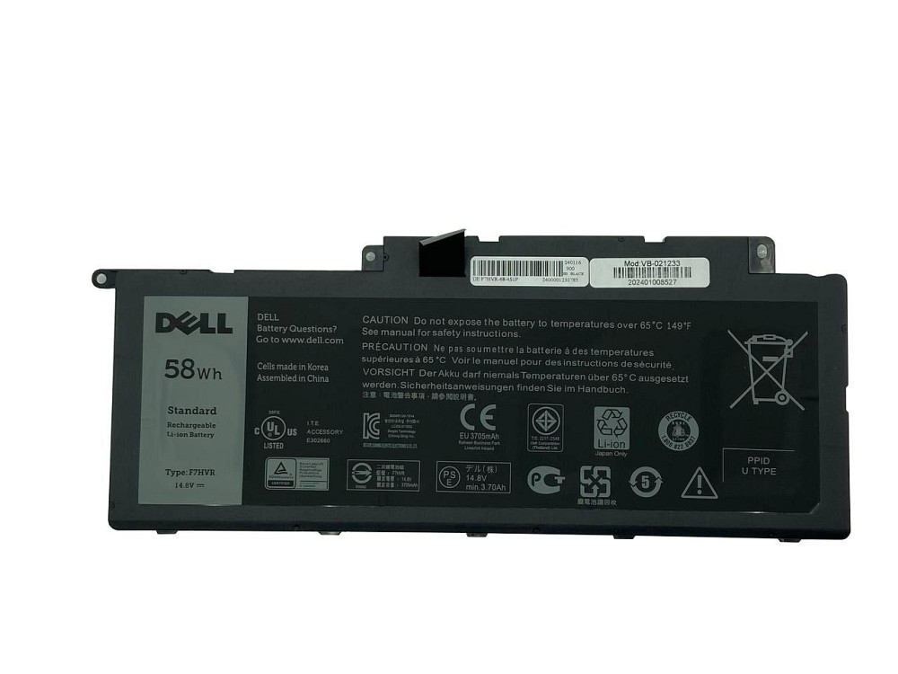 Аккумулятор для ноутбука Dell F7HVR Inspiron 15-7537 14.8V Black 3705mAh Orig Вінниця - фото 1