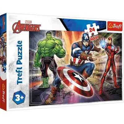 Пазл Trefl Maxi The Avengers У світі Месників 24 елемента (5900511143218) Вінниця
