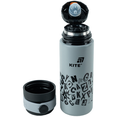 Термос Kite 500 мл, сірий (K25-1222-2) Вінниця - фото 2