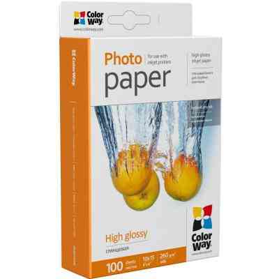 Фотопапір ColorWay 10x15 260г glossy 100с (PG2601004R) Вінниця