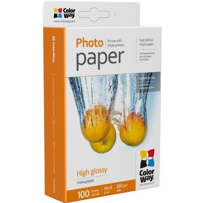 Фотопапір ColorWay 10x15 260г glossy 100с (PG2601004R) Вінниця - фото 1
