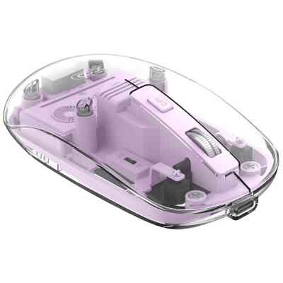 Мышка XO M12 Wireless Transparent/Pink (M12 Purple) Винница