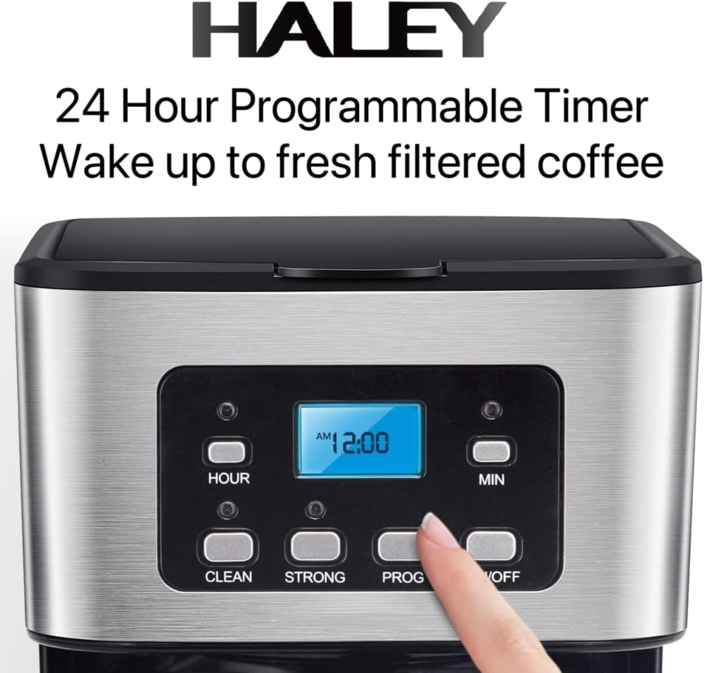 Крапельна кавоварка Haley HY-2805 950Вт 1.5л, електрична кавоварка з скляним конусом для американо та еспресо Одеса - фото 7