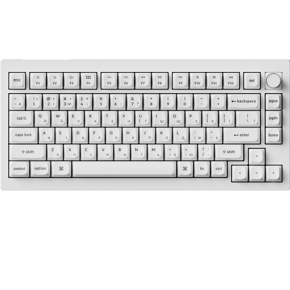 Клавіатура бездротова Keychron V1 Ultra Keychron Red Switch White RGB (V1U-F1-UA) ( 29008 ) Харьков - изображение 1